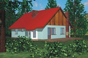  Projekt domu BR 008 (KRG1009) - projekt domu parterowego - Zdjęcie 1