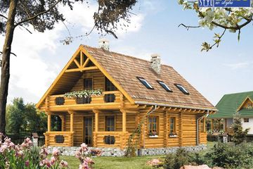  Projekt domu Konwalia 2 bal (duplikat) (BSA1628) - projekt domu parterowego z poddaszem - Zdjęcie 2