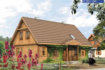  Projekt domu Szpak dr-S (duplikat) (BSA1647) - projekt domu parterowego z poddaszem - Zdjęcie 1