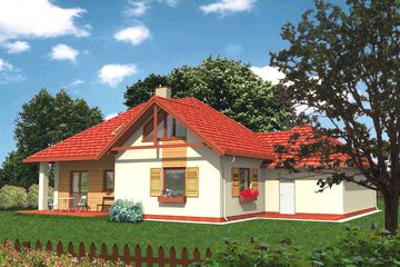  Projekt domu WM 08 Czajka etap I (GDB1028) - projekt domu parterowego - Zdjęcie 2