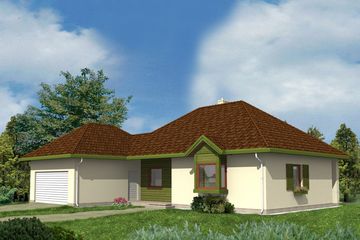  Projekt domu WM 07 Raniuszek wersja rustykalna (GDB1035) - projekt domu parterowego - Zdjęcie 1