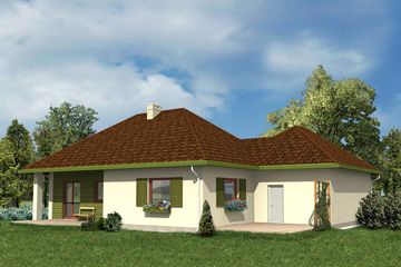  Projekt domu WM 07 Raniuszek wersja rustykalna (GDB1035) - projekt domu parterowego - Zdjęcie 2