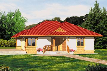  Projekt domu WERONIKA 1 (WRA1012) - projekt domu parterowego - Zdjęcie 1