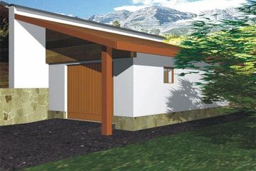  Projekt garażu BR 062 (KRG1056) - projekt garażu parterowego - Zdjęcie 1