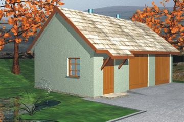  Projekt budynku gospodarczego BR 054 (KRG1062) - projekt budynku parterowego - Zdjęcie 1