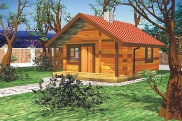  Projekt domu letniskowego BR-090 (KRG1033) - projekt domu letniskowego parterowego - Zdjęcie 1