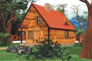  Projekt domu letniskowego BR 091 (KRG1034) - projekt domu letniskowego parterowego - Zdjęcie 1