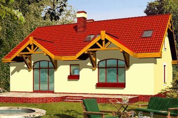  Projekt domu JODEŁKA I (WRD1007) - projekt domu parterowego - Zdjęcie 1