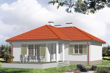  Projekt domu MEDUZA (KSA1037) - projekt domu parterowego - Zdjęcie 1