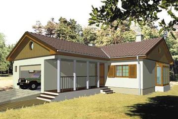  Projekt domu MISTRAL (KSA1040) - projekt domu parterowego - Zdjęcie 2