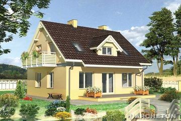  Projekt domu Lerka (KRD2238) - projekt domu parterowego z poddaszem - Zdjęcie 1