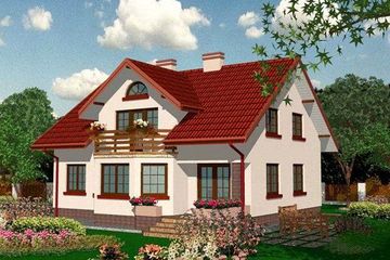  Projekt domu APS 013 + G (LUA1071) - projekt domu parterowego z poddaszem - Zdjęcie 1