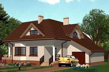  Projekt domu APS 015 + G (LUA1072) - projekt domu parterowego z poddaszem - Zdjęcie 1