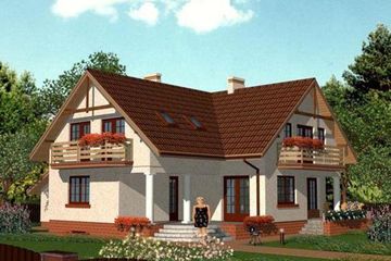  Projekt domu APS 015 + G (LUA1072) - projekt domu parterowego z poddaszem - Zdjęcie 2