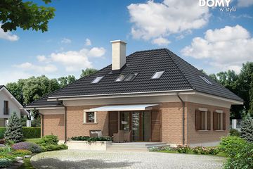  Projekt domu Krokus (BSA1674) - projekt domu parterowego z poddaszem - Zdjęcie 2