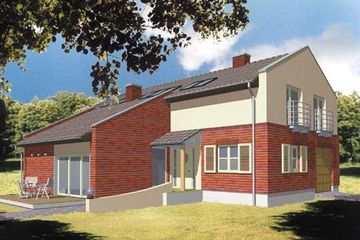  Projekt domu SATURN ALFA (KSA1063) - projekt domu parterowego z poddaszem - Zdjęcie 1