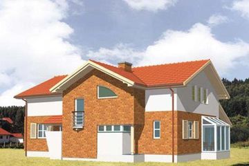  Projekt domu SATURN (KSA1064) - projekt domu parterowego z poddaszem - Zdjęcie 2