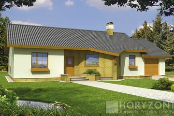  Projekt domu IRYS 17-30 paliwo stałe wariant A bez garażu (WRD1738) - projekt domu parterowego - Zdjęcie 1