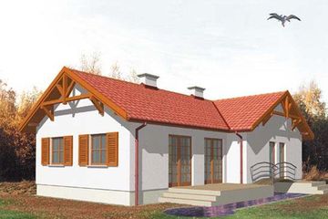  Projekt domu WIGRY (KSA1069) - projekt domu parterowego - Zdjęcie 1