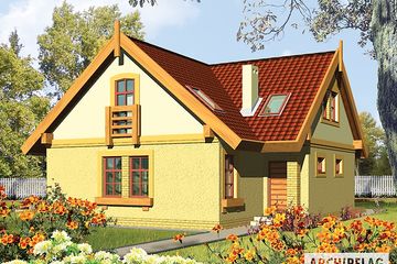  Projekt domu Kaja I (WRC1921) - projekt domu parterowego z poddaszem - Zdjęcie 1