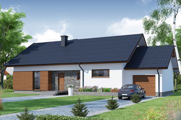  Projekt domu GRATUS (WRW1141) - projekt domu parterowego - Zdjęcie 1