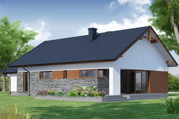  Projekt domu GRATUS (WRW1141) - projekt domu parterowego - Zdjęcie 2