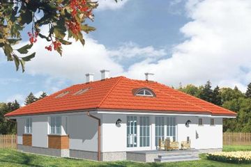  Projekt domu KAMA (KSA1101) - projekt domu parterowego - Zdjęcie 2