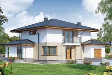  Projekt domu Sima (WRW1148) - projekt domu z pełnym piętrem - Zdjęcie 1