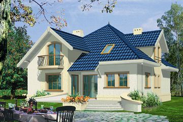  Projekt domu MANUELA (WRA1241) - projekt domu parterowego z poddaszem - Zdjęcie 1