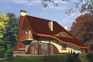  Projekt domu GNIEWKO DUŻY (WRA1030) - projekt domu parterowego z poddaszem - Zdjęcie 1