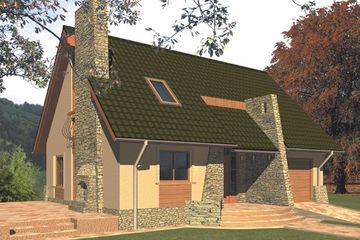  Projekt domu BASIA (WRA1250) - projekt domu parterowego z poddaszem - Zdjęcie 1