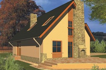  Projekt domu BASIA (WRA1250) - projekt domu parterowego z poddaszem - Zdjęcie 2