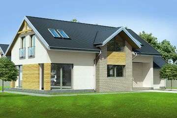  Projekt domu ND-6 (WOO1006) - projekt domu parterowego z poddaszem - Zdjęcie 1