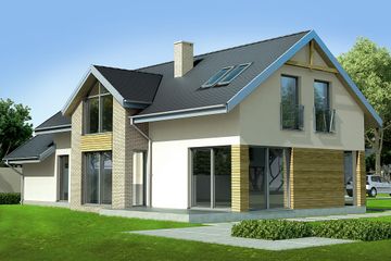  Projekt domu ND-6 (WOO1006) - projekt domu parterowego z poddaszem - Zdjęcie 2