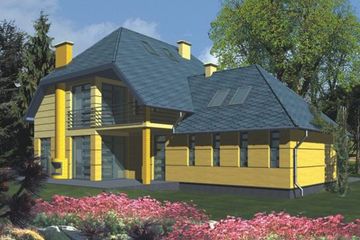  Projekt domu FILIPINKA (WRA1244) - projekt domu parterowego z poddaszem - Zdjęcie 2