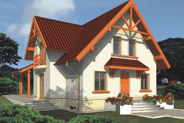  Projekt domu SAWA (WRA1268) - projekt domu parterowego z poddaszem - Zdjęcie 1