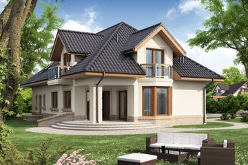  Projekt domu MINOS 2 (WRW1154) - projekt domu parterowego z poddaszem - Zdjęcie 2