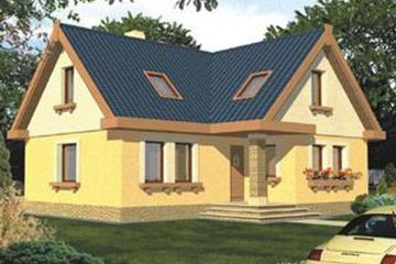  Projekt domu AGATKA 1 (WRA1035) - projekt domu parterowego z poddaszem - Zdjęcie 2