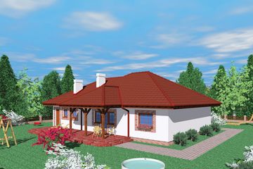  Projekt domu Kul (SLB1097) - projekt domu parterowego - Zdjęcie 1