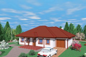  Projekt domu Kul (SLB1097) - projekt domu parterowego - Zdjęcie 2