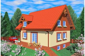  Projekt domu Zin (SLB1100) - projekt domu parterowego z poddaszem - Zdjęcie 2