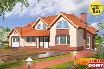  Projekt domu San Francisco (LMP82) (WRB1118) - projekt domu parterowego z poddaszem - Zdjęcie 1