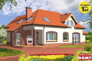  Projekt domu San Francisco (LMP82) (WRB1118) - projekt domu parterowego z poddaszem - Zdjęcie 2