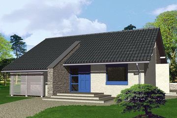  Projekt domu GAMMA (WRD1033) - projekt domu parterowego z poddaszem - Zdjęcie 1