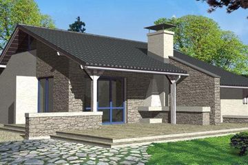  Projekt domu GAMMA (WRD1033) - projekt domu parterowego z poddaszem - Zdjęcie 2