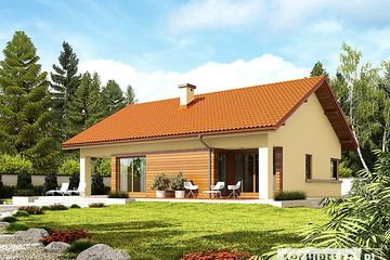  Projekt domu Tori III G1 ECONOMIC (wersja B) duplikat (WRC2068) - projekt domu parterowego - Zdjęcie 1