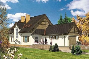  Projekt domu BM 76 (KRA1199) - projekt domu parterowego z poddaszem - Zdjęcie 1