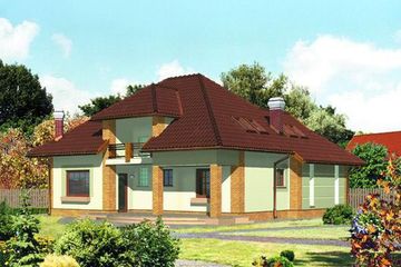  Projekt domu BM 80 (SLE1015) - projekt domu parterowego z poddaszem - Zdjęcie 1