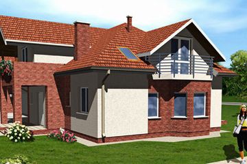  Projekt domu Elegancki (GDA1012) - projekt domu parterowego z poddaszem - Zdjęcie 2