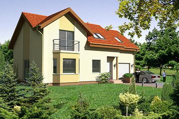  Projekt domu Przyjazny (GDA1019) - projekt domu parterowego z poddaszem - Zdjęcie 2